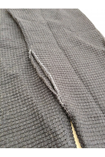 Pánský vlněný pulovr černý pletený basic Vel. M | Unimoda | obrázek 3