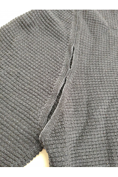 Pánský vlněný pulovr černý pletený basic Vel. M | Unimoda | obrázek 4
