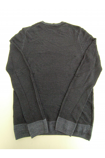 Pánský vlněný pulovr černý pletený basic Vel. M | Unimoda | obrázek 6