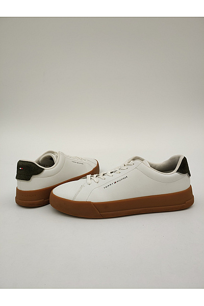 TOMMY HILFIGER Pánské tenisky TH Court Lth Detail Ess Bílé Velikost EU 44 | TOMMY HILFIGER | obrázek 2