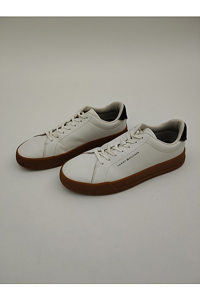 TOMMY HILFIGER Pánské tenisky TH Court Lth Detail Ess Bílé Velikost EU 44 | TOMMY HILFIGER | obrázek 4