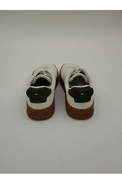 TOMMY HILFIGER Pánské tenisky TH Court Lth Detail Ess Bílé Velikost EU 44 | TOMMY HILFIGER | obrázek 5