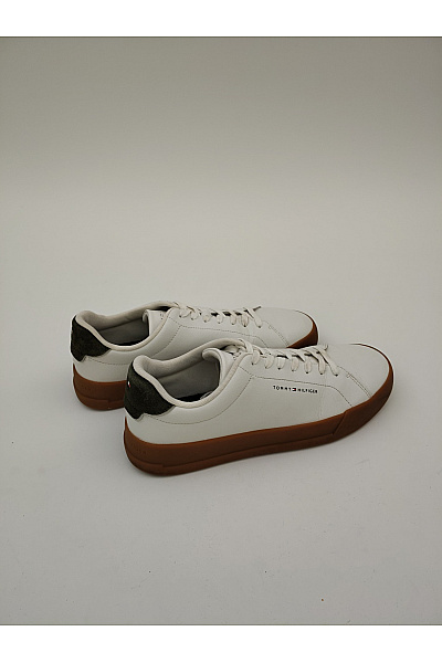 TOMMY HILFIGER Pánské tenisky TH Court Lth Detail Ess Bílé Velikost EU 44 | TOMMY HILFIGER | obrázek 6