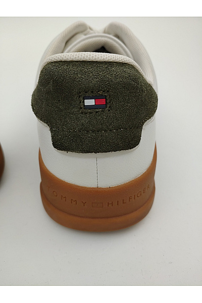 TOMMY HILFIGER Pánské tenisky TH Court Lth Detail Ess Bílé Velikost EU 44 | TOMMY HILFIGER | obrázek 11