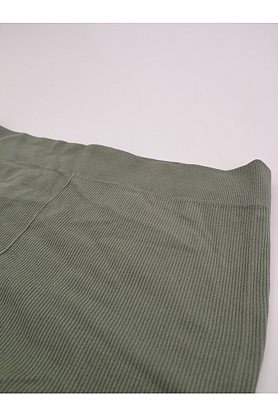 Mama licious Dámské khaki bezešvé cyklistické kraťasy s vysokým pasem Vel. L/XL | mama licious | obrázek 3