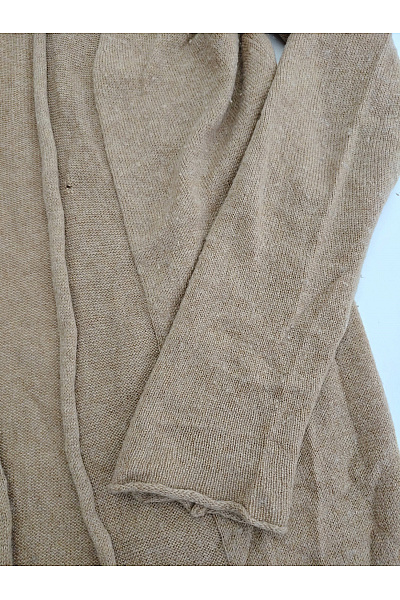 MAX TONSO CASHMERE Dámský kašmírový kardigan dlouhý hnědý pletený Velikost S | MAX TONSO CASHMERE | obrázek 2