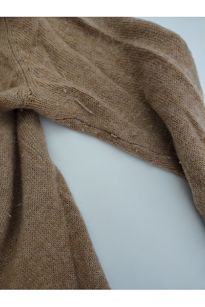 MAX TONSO CASHMERE Dámský kašmírový kardigan dlouhý hnědý pletený Velikost S | MAX TONSO CASHMERE | obrázek 3