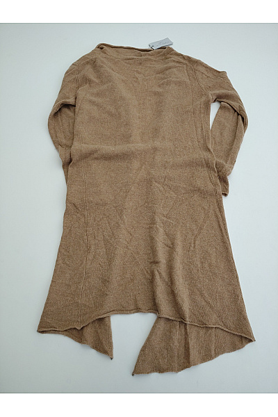 MAX TONSO CASHMERE Dámský kašmírový kardigan dlouhý hnědý pletený Velikost S | MAX TONSO CASHMERE | obrázek 6