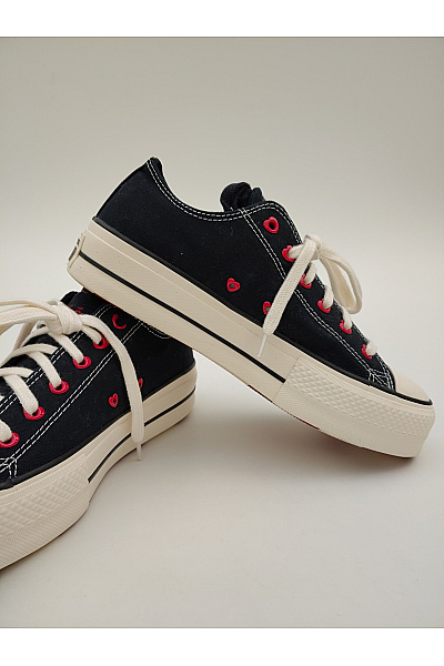 CONVERSE tenisky Chuck Taylor All Star Lift Platform Hearts (A19059C) Černé Velikost 40 | CONVERSE | obrázek 7