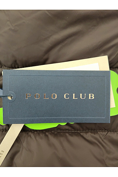 POLO CLUB Černá prošívaná přechodná bunda se zipem Velikost XL | POLO CLUB | obrázek 6