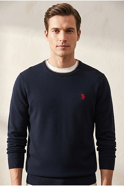 U.S.POLO ASSN. Pánský Bavlněný Pulovr Basic Vel. US S