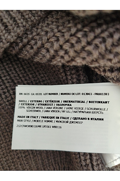 Woolrich Hnědý vlněný žebrovaný rolák Vel. XL | Woolrich | obrázek 3