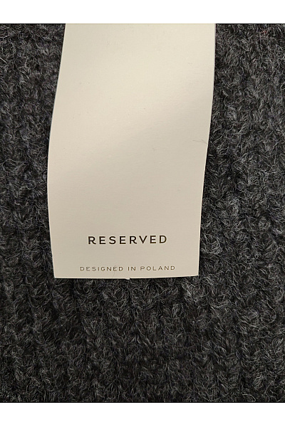 reserved Chlapecký šedý pletený svetr s rolákem Vel. 128 | reserved | obrázek 4