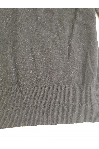 Dámský černý pletený pulovr s kapucí basic Vel. M | Unimoda | obrázek 2