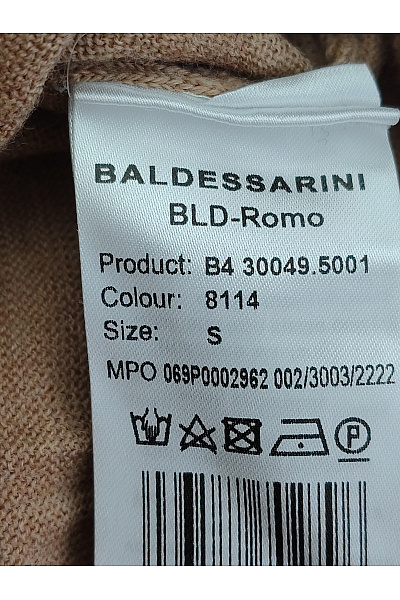 BALDESSARINI Pánský hnědý vlněný rolák basic Vel. S | BALDESSARINI | obrázek 3