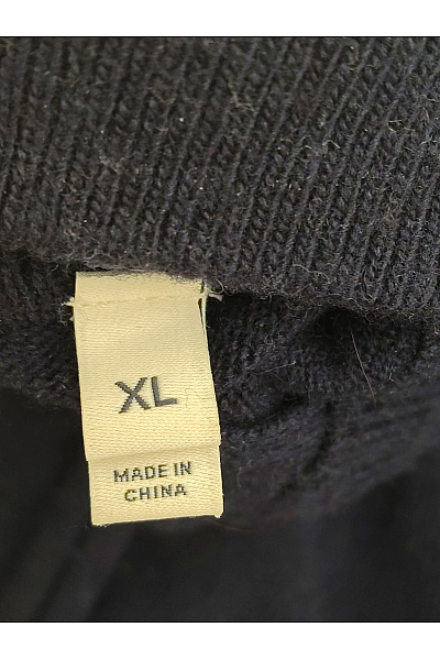 GANT Pánský vlněný svetr na zip se stojáčkem modrý Velikost XL | GANT | obrázek 5