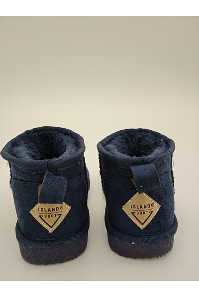 Island Boot Dětské modré kotníkové válenky s kožíškem Vel. 31 | Island Boot | obrázek 3