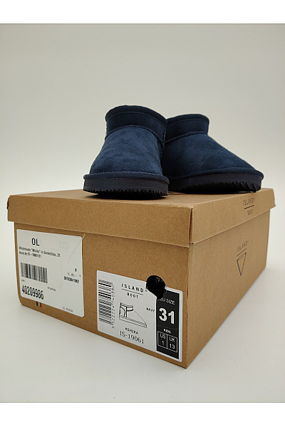 Island Boot Dětské modré kotníkové válenky s kožíškem Vel. 31 | Island Boot | obrázek 9