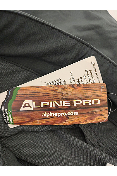 ALPINE PRO Šedé outdoorové sportovní kalhoty s kapsami Vel. EU 50 | ALPINE PRO | obrázek 8