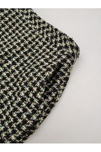 MANGO Černobílá pepitová mini sukně do pasu elegantní Vel. US XS | MANGO | obrázek 3