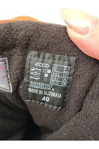 Ecco Oranžové kotníkové zimní sněhule se šněrováním Vel. EU 40 | ecco | obrázek 7