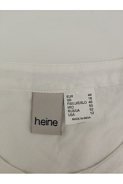 Heine Bílá propínací halenka s flitry a kapsami Velikost EU 44 | Heine | obrázek 7