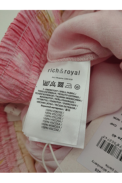 RICH&ROYAL Barevné letní široké kalhoty s gumou v pase Velikost EU 40 | RICH&ROYAL | obrázek 5