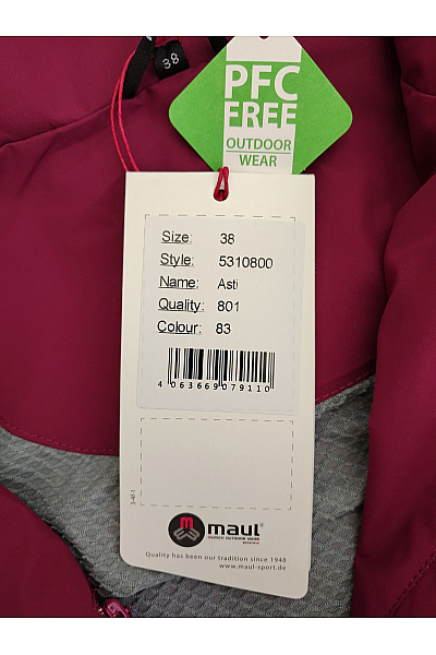 MAC Fialová dámská sportovní bunda s kapucí na turistiku Velikost DE 38 | MAC | obrázek 8