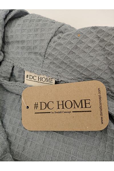 Zo!home Dámský šedý bavlněný vaflový župan s lemováním Velikost L/XL | Zo!home | obrázek 8