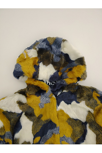 DESIGUAL Dívčí barevná maskáčová bunda s kapucí Vel. M | DESIGUAL | obrázek 4