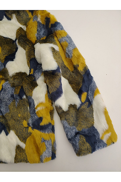 DESIGUAL Dívčí barevná maskáčová bunda s kapucí Vel. M | DESIGUAL | obrázek 5