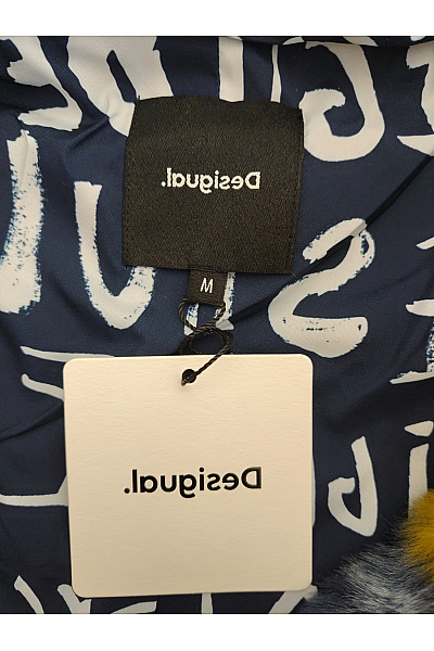 DESIGUAL Dívčí barevná maskáčová bunda s kapucí Vel. M | DESIGUAL | obrázek 7