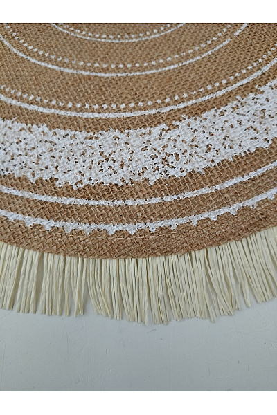 Kulaté prostírání s třásněmi boho styl | Unimoda | obrázek 3