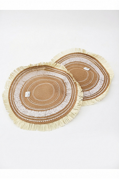 Kulaté Prostírání S Třásněmi Boho Styl