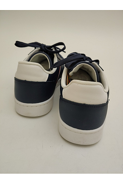BENETTON Pánské tenisky United Colors of Navy Blue & White Colourblocked Sneakers Modré Velikost EU 44 | BENETTON | obrázek 4