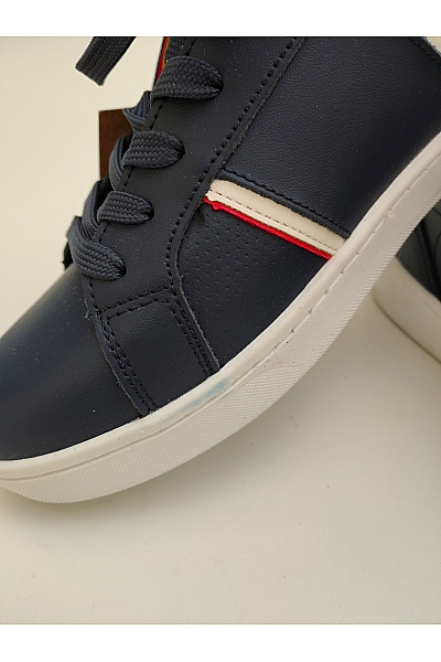 BENETTON Pánské tenisky United Colors of Navy Blue & White Colourblocked Sneakers Modré Velikost EU 44 | BENETTON | obrázek 11