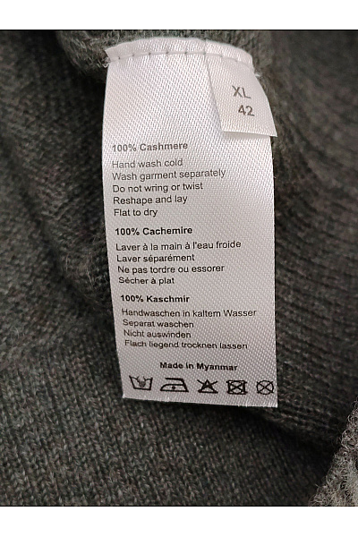 REPEAT cashmere Dámský kašmírový pulovr šedý basic Vel. XL | REPEAT cashmere | obrázek 3