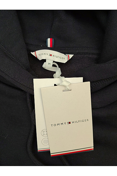 TOMMY HILFIGER Dámská bavlněná mikina s kapucí přes hlavu Velikost M | TOMMY HILFIGER | obrázek 6