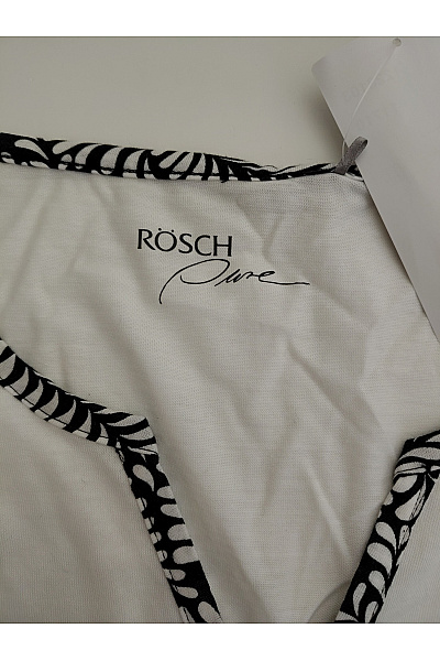 RÖSCH Bílá halenka s krátkým rukávem a vzorovaným lemem Velikost DE 46 | RÖSCH | obrázek 6