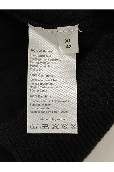 REPEAT cashmere Dámský černý kašmírový rolák basic elegantní Vel. XL | REPEAT cashmere | obrázek 6