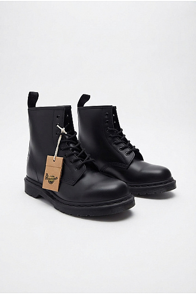 Dr.Martens Černé Kotníkové šněrovací Boty S Kulatou špičkou Vel. EU 41