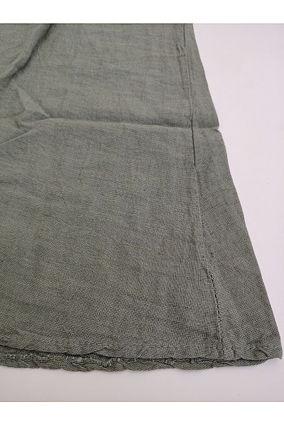 Khaki lněné košilové šaty volné letní Vel. XL/XXL | Unimoda | obrázek 3