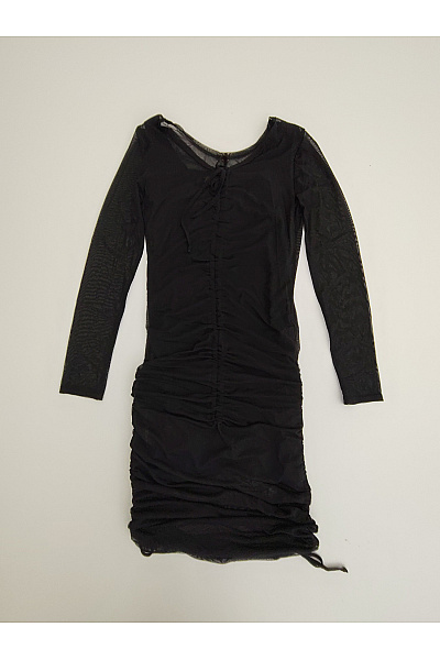 Makadamia Černé mini šaty s dlouhým rukávem bodycon Vel. EU 38 | Makadamia | obrázek 2