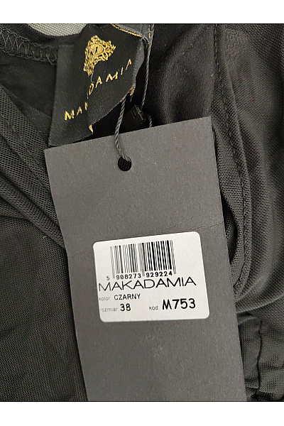 Makadamia Černé mini šaty s dlouhým rukávem bodycon Vel. EU 38 | Makadamia | obrázek 7