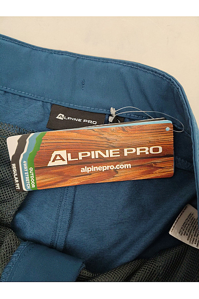 ALPINE PRO Modré sportovní outdoorové tříčtvrteční kraťasy s kapsami Velikost EU 48 | ALPINE PRO | obrázek 5