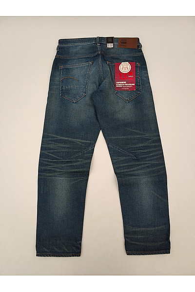 G-Star Pánské bavlněné modré džíny rovné seprané selvedge Velikost W30 L32 | G-Star | obrázek 2