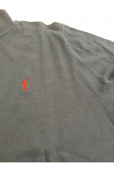POLO CLUB Pánský modrý bavlněný pulovr se stojáčkem na zip Vel. XL | POLO CLUB | obrázek 4