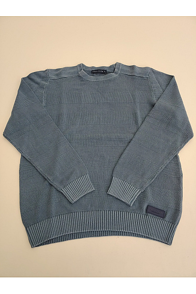 POLO CLUB Pánský pletený pruhovaný pulovr khaki Vel. XXL | POLO CLUB | obrázek 2