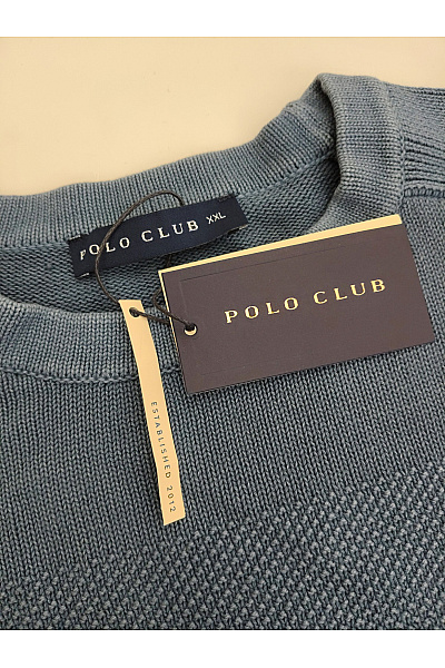 POLO CLUB Pánský pletený pruhovaný pulovr khaki Vel. XXL | POLO CLUB | obrázek 6