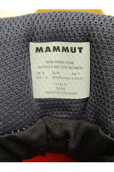 MAMMUT Dámské kotníkové outdoorové boty šněrovací trekingové Velikost UK 6 | MAMMUT | obrázek 10